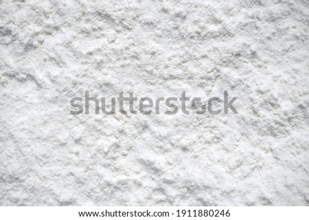 Abstract white background. Powder surface texture. Macro.