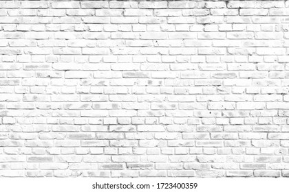 Abstract  white brick wall textured background