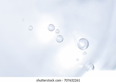 abstract white bubbles background
