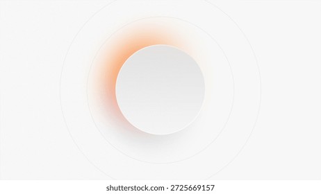 Botón circular blanco Abstractas