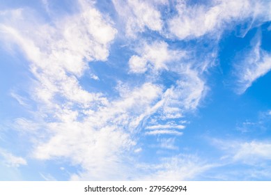 Abstract white cloud on blue sky - Shutterstock ID 279562994