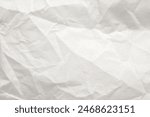 Abstract white crumpled and creased recycle paper texture background