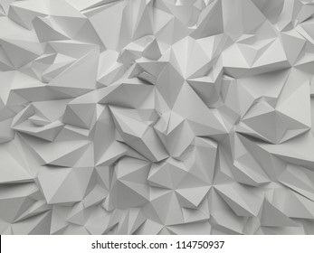 Abstract White Crystallized Background