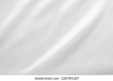 Abstract white fabric with soft wave texture background - Shutterstock ID 2207391107