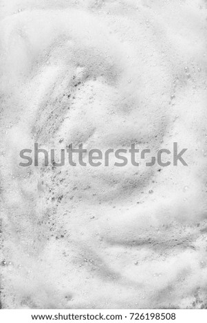 Abstract white foam soap bubble background