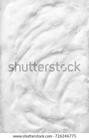 Abstract white foam soap bubble background