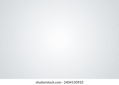 Abstract white and gray color geometric background concept. dots design background. Modern and simple radial pattern.