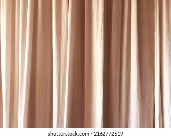 Abstract White And Grey Geometric Background, Background Texture Of Curtains With Sheer Fabric Sunlight Can Pass Through