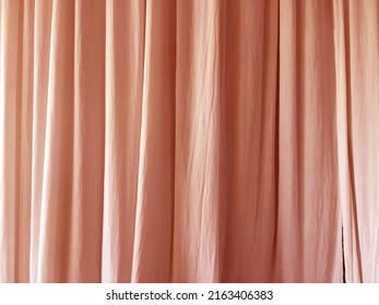 Abstract White And Grey Geometric Background, Background Texture Of Curtains With Sheer Fabric Sunlight Can Pass Through