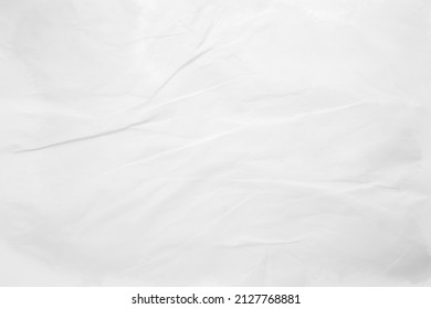 Abstract white paper crease or crumpled for texture background.