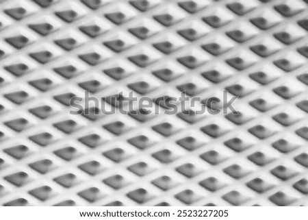 Abstract white plasic cellular texture closeup as a background