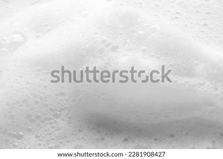 Abstract white soap foam bubbles texture background