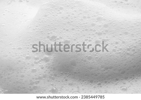 Abstract white soap foam bubbles texture background