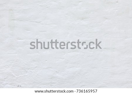 Abstract White Texture. White Washed Old Brick Wall With Stained And Shabby Uneven Plaster. Painted White Grey Brickwall Background. Home House Room Interior Design. Square Wallpaper