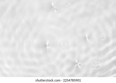 Abstract white transparent water shadow surface texture natural ripple background - Shutterstock ID 2254785901