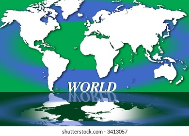abstract world map