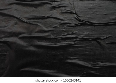 Abstract Wrinkled Creased Old Worn Black Poster Paper Texture