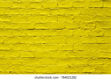 Abstract yellow brick wall texture