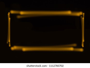 abstract yellow frame concept on black background with empty space for copy or text - Powered by Shutterstock