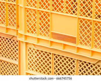 Abstract Yellow Plastic Box Pattern