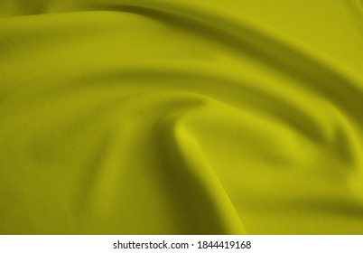 Abstract Yellow Rippled Clothes Background Stock Photo 1844419168 ...
