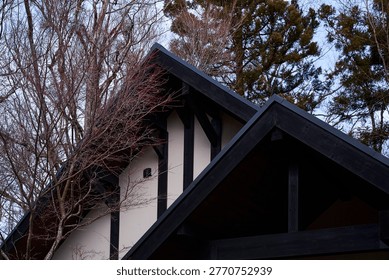  An abstract yet concrete composition capturing traditional wooden construction techniques through a modern lens. The form, stripped of unnecessary decoration, brings profound calm and peace to the viewer's heart.                              
