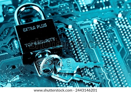 Abstract,close up of Lock on Mainboard Electronic computer background.
(best internet top security)