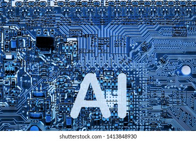 Abstract,close up of Mainboard Electronic computer background.
(artificial intelligence, ai)