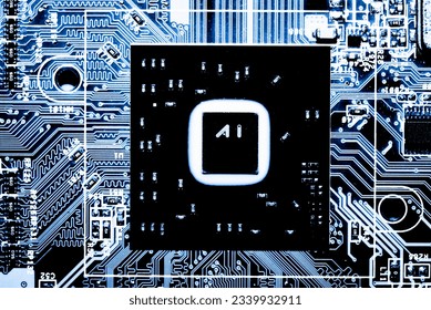 Abstract,close up of Mainboard Electronic computer background.
(artificial intelligence, ai)