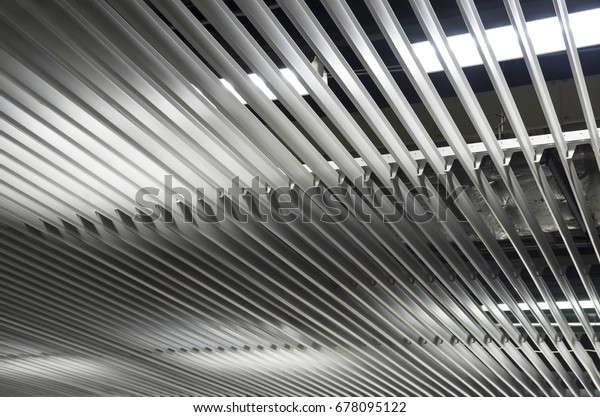 Abstracted Above View Modern Industrial Background Stock Photo