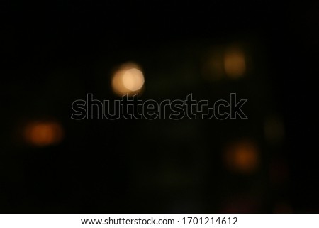 Abstraction with different lights at night outside