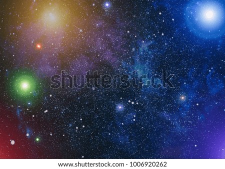 Abstraction space background for design. Mystical light