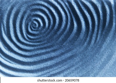 An abstrct blue sand ripple