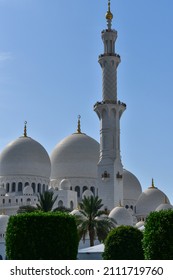 Abu Dhabi: 15th May 2019: Beautiful View Of Sheikh Zayed Grand Mosque Center.