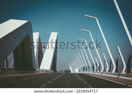 Abu Dhabi city road. High quality photo