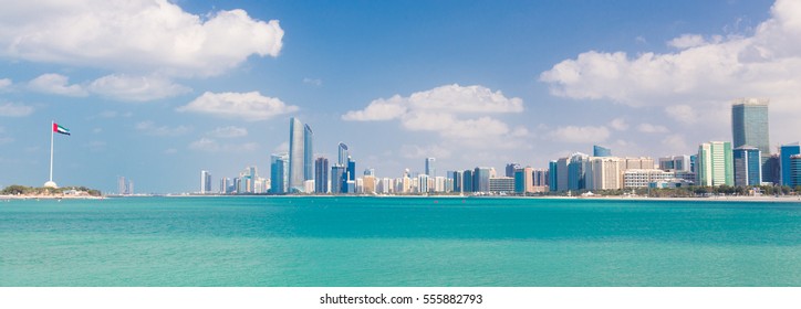 Abu Dhabi City Skyline United Arab Stock Photo 555882793 | Shutterstock