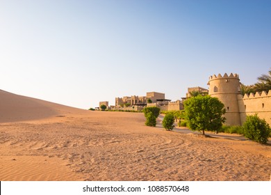 Abu Dhabi Desert Resort Landscape, United Arab Emirates