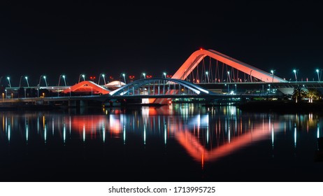 Abu Dhabi Sheikh Zayed Bridge At Night