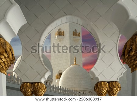 Abu Dhabi Sheikh Zayed White Mosque in UAE