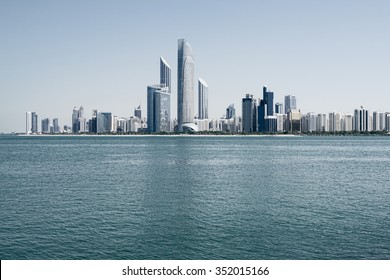 Abu Dhabi skyline, United Arab Emirates