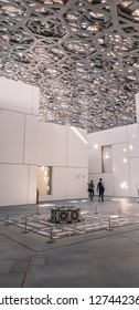 Abu Dhabi, UAE - 2018 - Louvre Abu Dhabi is an art and civilization museum, part of a 30 year agreement between the city of Abu Dhabi and France,  located on the Saadiyat Island Cultural district  