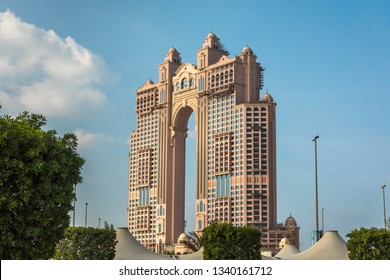 Abu Dhabi, United Arab Emirates, December 2018 - Fairmont Marina Residences.