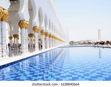 Abu Dhabi/UAE - May 11,2019 : Sheikh Zayed Grand Mosque Center.