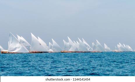 234 Abu Dhabi Traditional Sailing Boats Bilder, Stockfotos und