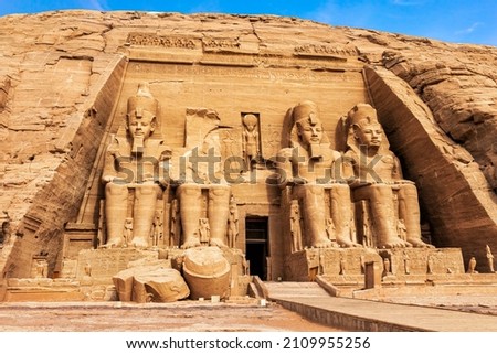 Abu Simbel rock-cut Great Temple of Ramesses II, Egypt