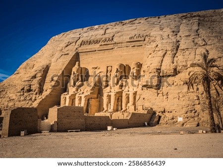 At the Abu Simbel temples
