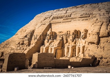 At the Abu Simbel temples
