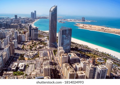 Abudhabi Corniche View From Top At Abu Dhabi  United Arab Emirates 