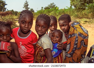 Abuja, Nigeria - January 5, 2022: Portrait Of An African Child. Random Candid Moments With African Children.