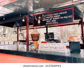 Abuja, Nigeria, March 2022-Nigerian Pool Bar Menu Sign